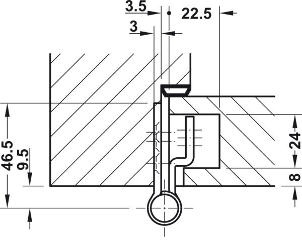Objekttürband Edelstahl VN 2927/160 Compact Planum bis 160kg